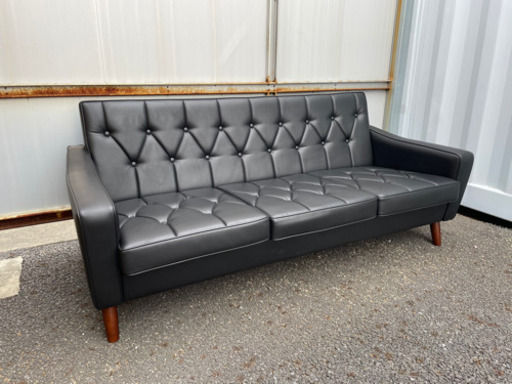 人気のカリモクソファ　昭和レトロ　ロビーチェア　3P