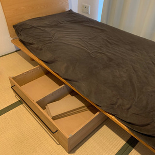 横浜直接引き渡し】無印良品のベット一式 ベットフレーム マットレス