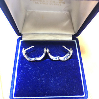 k14WG メレダイヤモンド ピアス 本日のみ限定