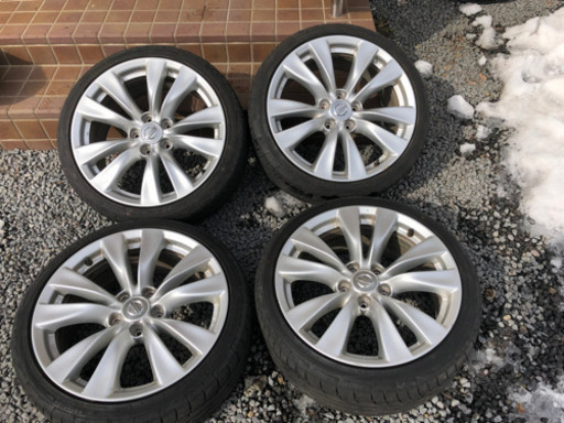 値下げです。フーガ純正ホイールセット　215/40/18 セレナ等　流用サイズ
