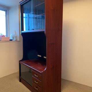 テレビ台付書棚の画像