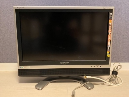 SHARP 液晶テレビ　20型　リモコン付