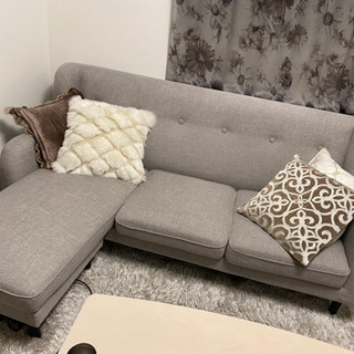 【12月限定価格】Francfranc 三人掛け2wayソファーの画像