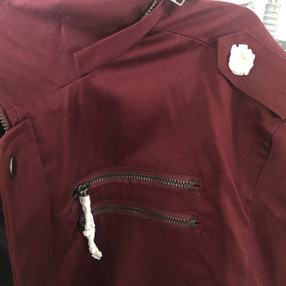 AUTHENTIC コート ジャケット ワインの画像