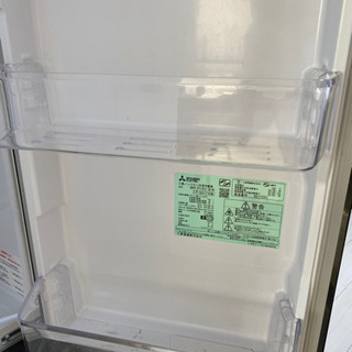 三菱冷蔵庫　2ドア　146L  2017製　ブラック　黒の画像