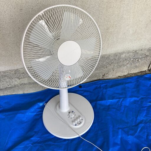 美品 YUASA 30cmリビング扇風機 YT-3016Y ホワイト ンプル押しボタン