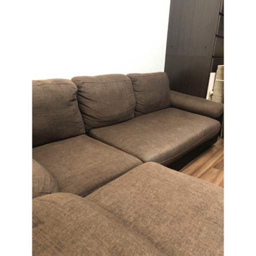 【取引先決定済】【ネット決済】三人掛け カウチソファ L字ソファ LOWYA ロウヤ 9000円