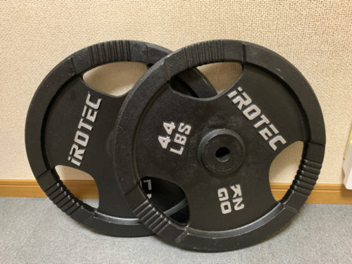 値下げ　アイロテック irotec バーベルプレート90kgバラ売り可能