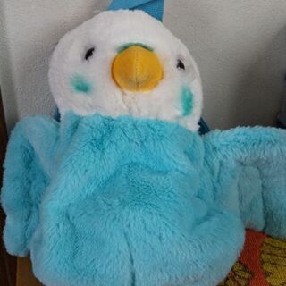 リュック　フラッフィーズ　インコ　青