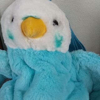リュック　フラッフィーズ　インコ　青の画像