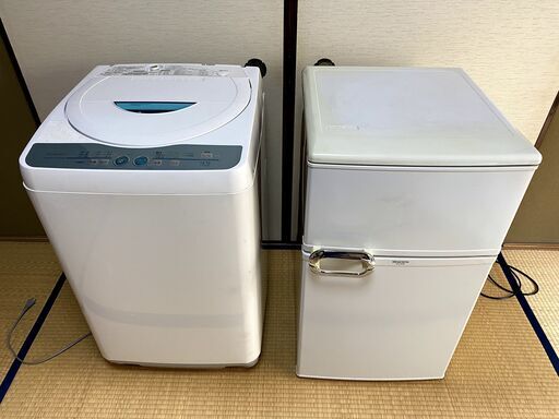 morita2ドア冷蔵庫＆SHARP全自動洗濯機