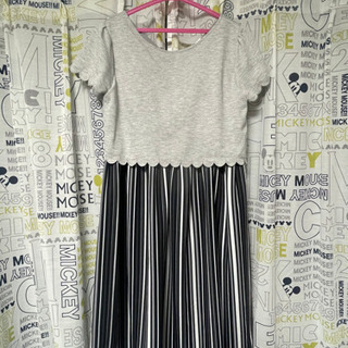 ワンピース 授乳服 グレー