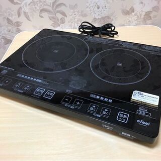 アイリスオーヤマ　2口IHコンロ　EIH-1470V-B 201...