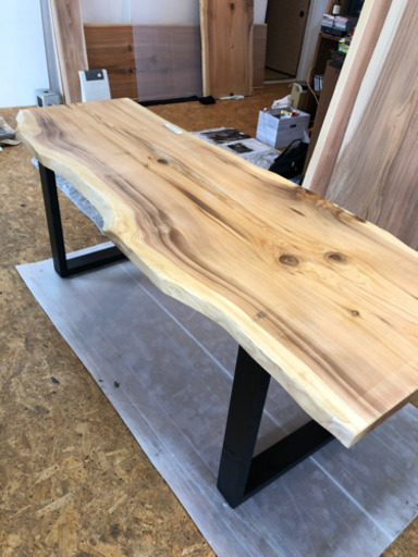 大特価 銘木 秋田杉 W201サイズ 無垢一枚板ダイニングテーブル