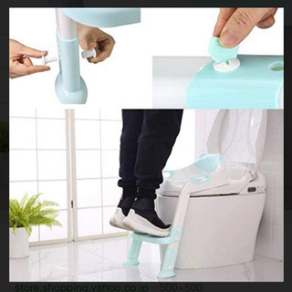 Glamore 補助便座 おまる 子供 トイレトレーニング 折りたたみ式 (スカイブルー)の画像
