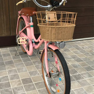 18インチ自転車　補助輪あり　直接引き渡し限定の画像