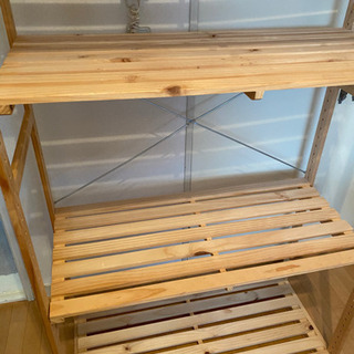 　受け渡し決定済　ニトリ　木製　ラックの画像