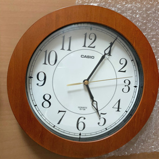 【既に進行中】CASIOカシオ 天然木時計 秒針静か♡(使用少!!)