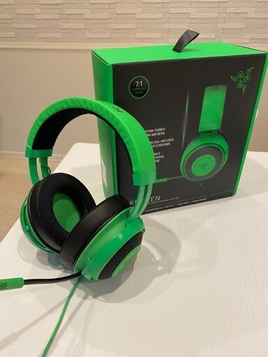 Razer Kraken Green ゲーミングヘッドセット アナログ接続  RZ04-02830200-R3M