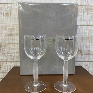 【愛品館江戸川店】ラリック ペアワイングラス  ID102-02...