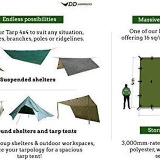 ☆DD Hammocks JAPAN DD Tarp 4×4 コヨーテブラウン☆の画像