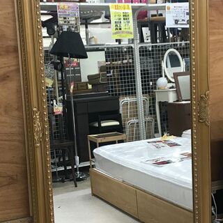 ぼん家具 アンティーク調ミラー LET300132【ユーズドユーズ名古屋天白店】 J673