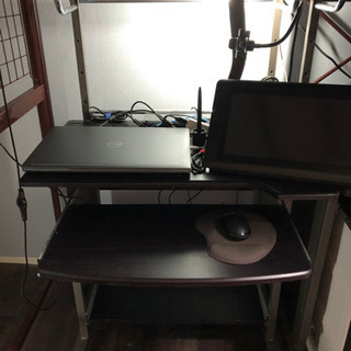 PC用デスクx2(サイズ違い)