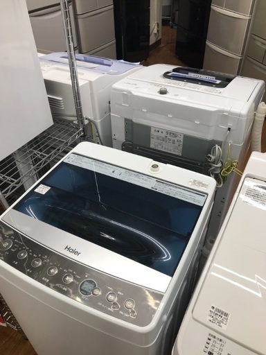 綺麗です！6ヶ月の保証付き 単身用洗濯機 ハイアール 5.5kg 2018年モデル