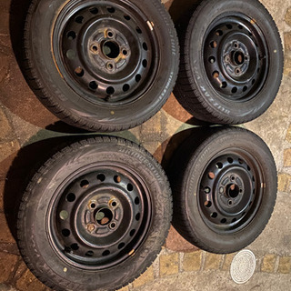 155／65r13 ワゴンR純正鉄チン　PCD100の4穴😁