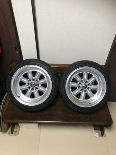 メーカー不明15インチ2本タイヤホイールセット