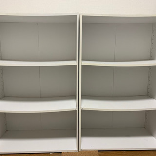 ホワイトカラーボックス　2個の画像