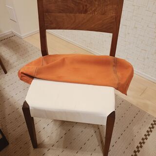 村内家具で購入したウォールナット材のダイニングセットの画像