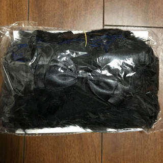 ブーツアレンジ　ファーリボン　未使用　自宅保管　ブラック