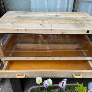 爬虫類ケージ 木製