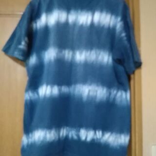 ダイタイ染め(カゴ染め) ティーシャツ　ヴィンテージ青ボーダー　...