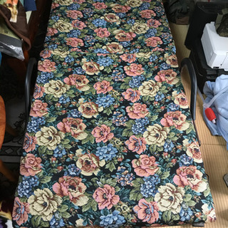 簡易ベッド 【シングル・幅約90cm】 花柄 ウレタン 14段階...