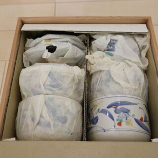 【さしあげます・未使用】蓋付き小鉢５点セット