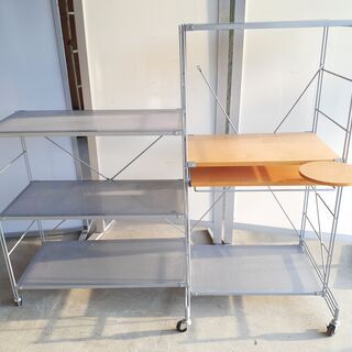 パソコンデスク＆飾り棚　おそらく無印良品