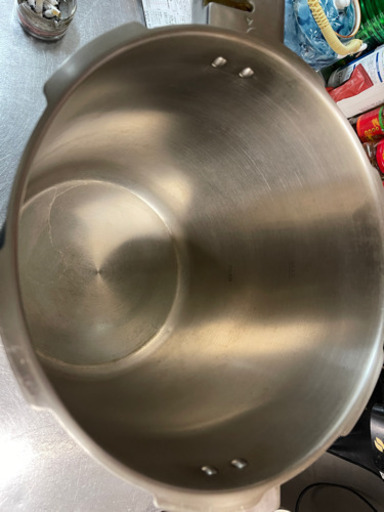 中古品・圧力鍋 業務用 20L ワンダーシェフ プロビッグ3 IH対応 ガス プロ仕様  NPDC20 両手圧力鍋 20リットル 高圧