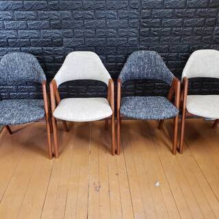 2496】ダイニングチェア・4脚セット・北欧デザイン・ハイタイプ