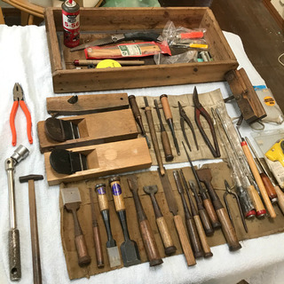 大工道具 鑿 鉋 大量 まとめ/彫刻刀/かんな/古道具/DIY/...