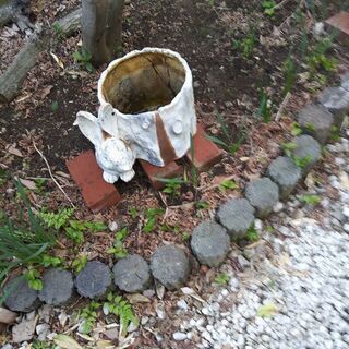 値下げ　植木鉢カバー　うさぎ　ちゃん