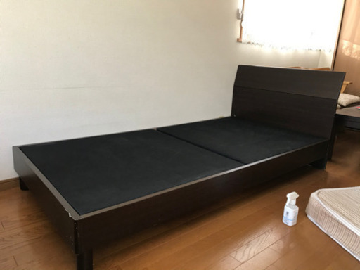 シングルベッド ダークブラウン