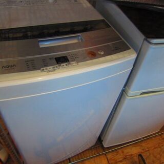 ジモティー限定売り値引きセール。18800円→10000円　　リサイクルショップのダイトーです。お持ち帰り価格　アクア 　洗濯機　4.5K　2018年の画像