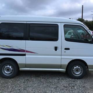 エブリイバン 希少DF51V ジョイポップターボ 4WD 5速MT 車検令和4年2月 ホワイトゴールドツートン エブリーの画像