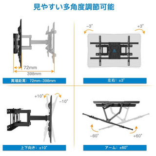 テレビ壁掛け金具の画像