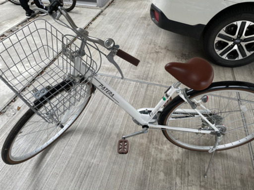 シティサイクル　27インチ　白　取引中