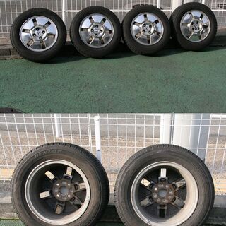 ホンダ純正ホイール付きスタッドレスタイヤ4本　185/65R14...