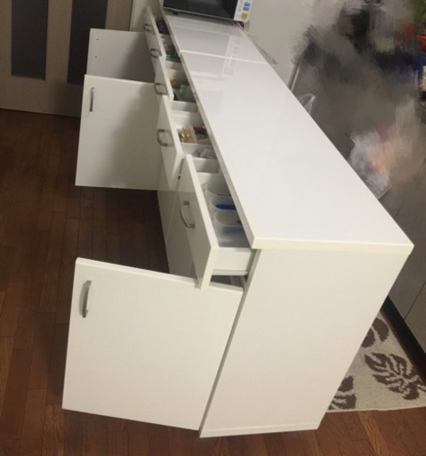 ニトリ キッチンカウンター2つ