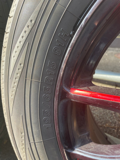 DCENTI アルミ  15×6J 43 114.3-5H ハブ約72㎜＆195/65R15